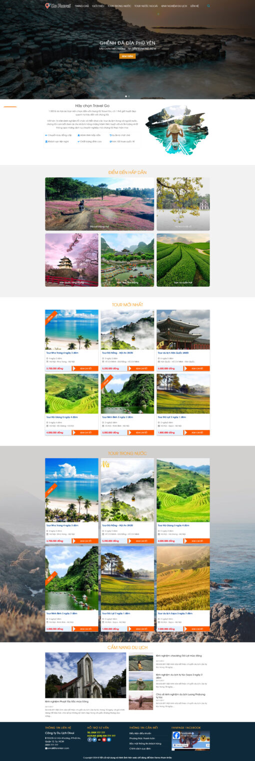 Theme wordpress du lịch 04 chuẩn đẹp