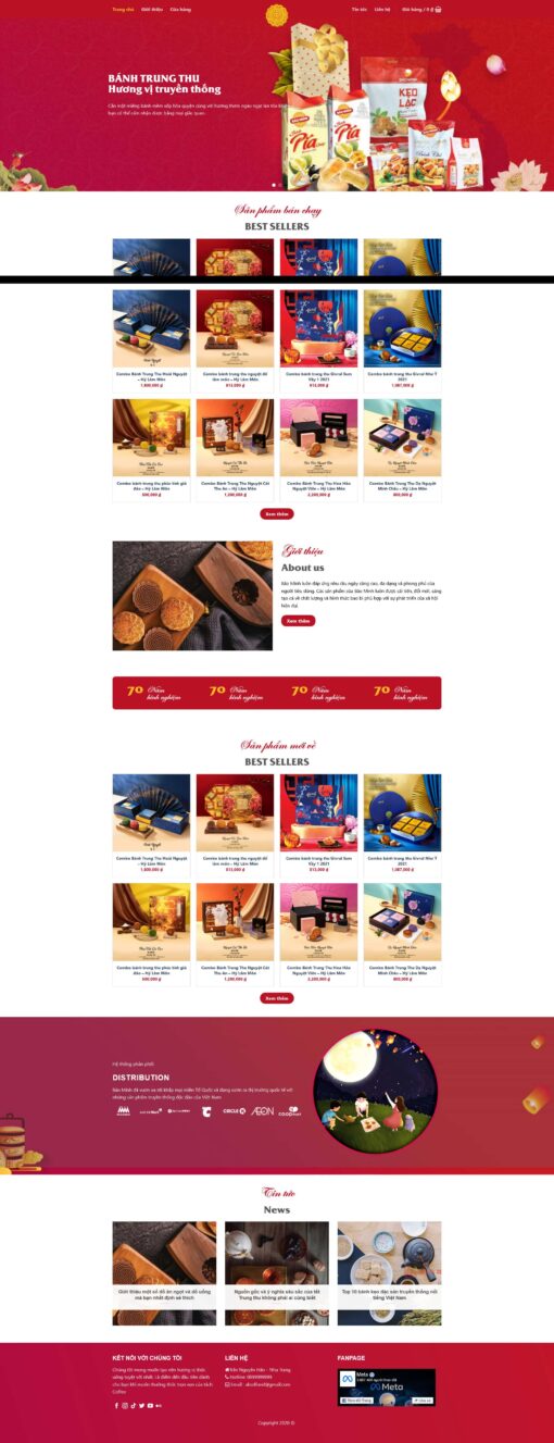 Theme wordpress bán bánh trung thu